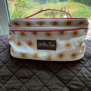 Matilda Jane Sunflower Cosmetic Bags White and Yellow
